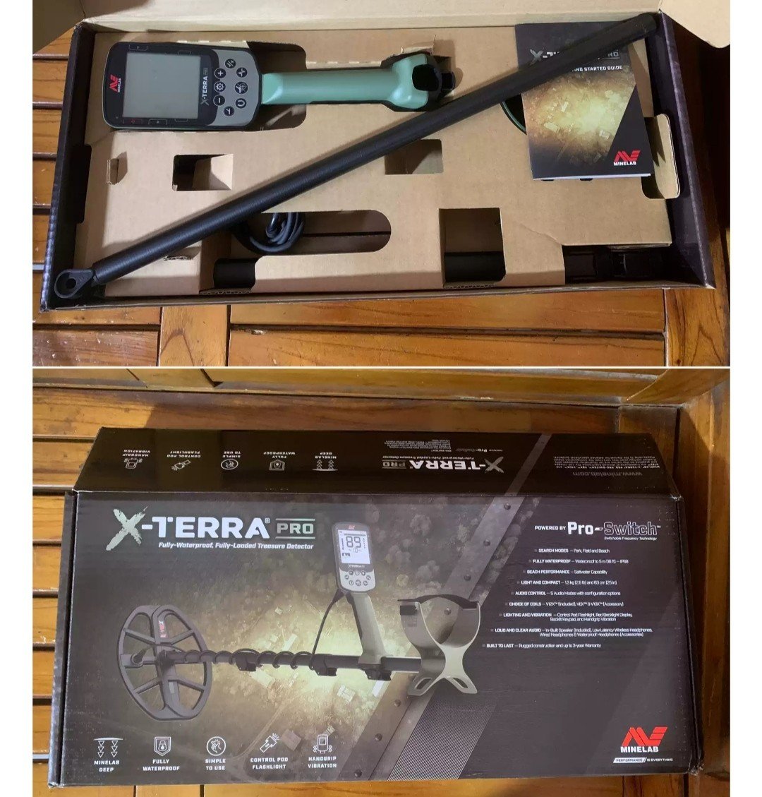 Unboxing of the Minelab X-Terra Pro